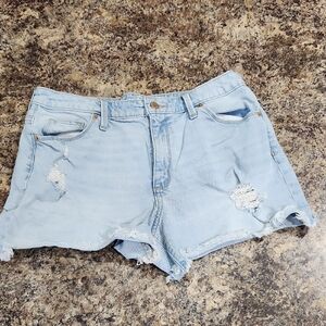 Universal Thread Light Wash Distressed Jean Shorts